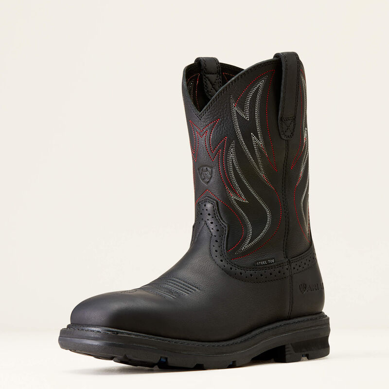 Ariat Sierra Black Shock Shield Steel Toe Work Boot