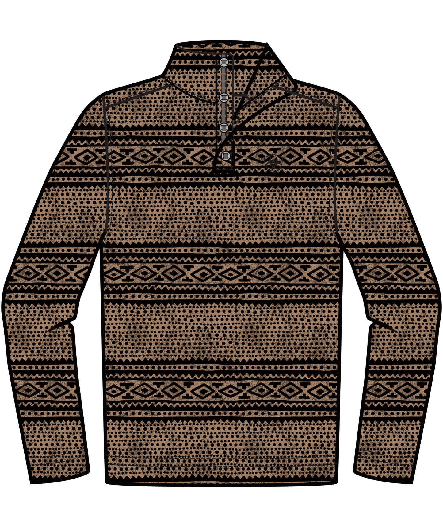 ARIAT WESLEY BROWN SOUTHWEST SERAPE PULLOVER