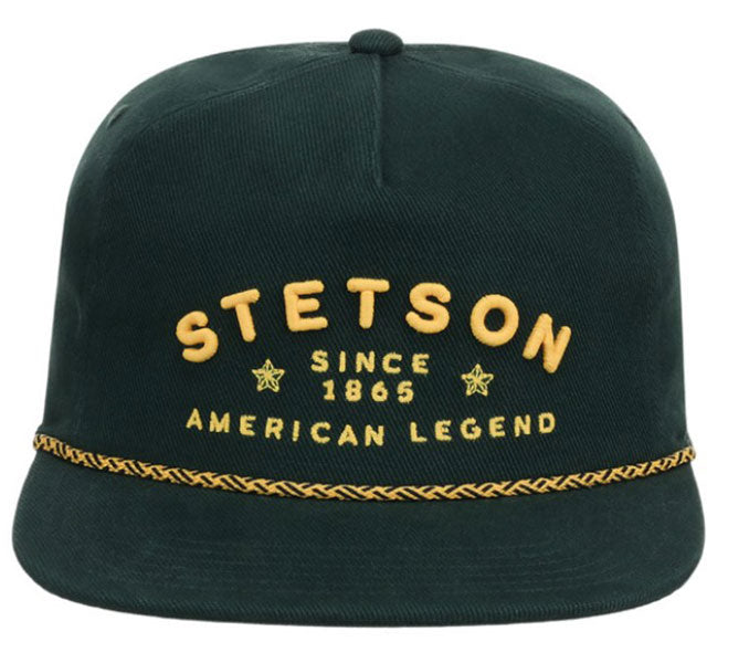 STETSON AMERICAN LEGEND GREEN WESTERN ROPE GOLFER HAT