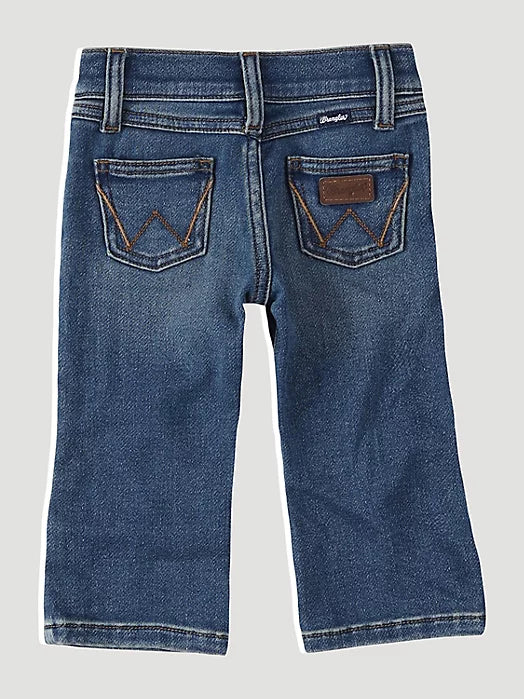 WRANGLER LITTLE BOY'S ROPIN' STITCHED POCKET BOOTCUT JEAN