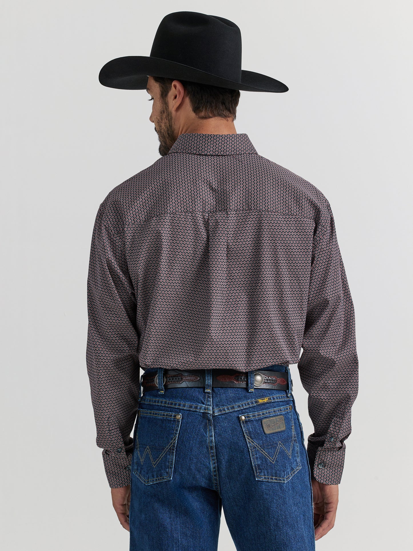 WRANGLER GEORGE STRAIT RED DIAMOND LONG SLEEVE SHIRT