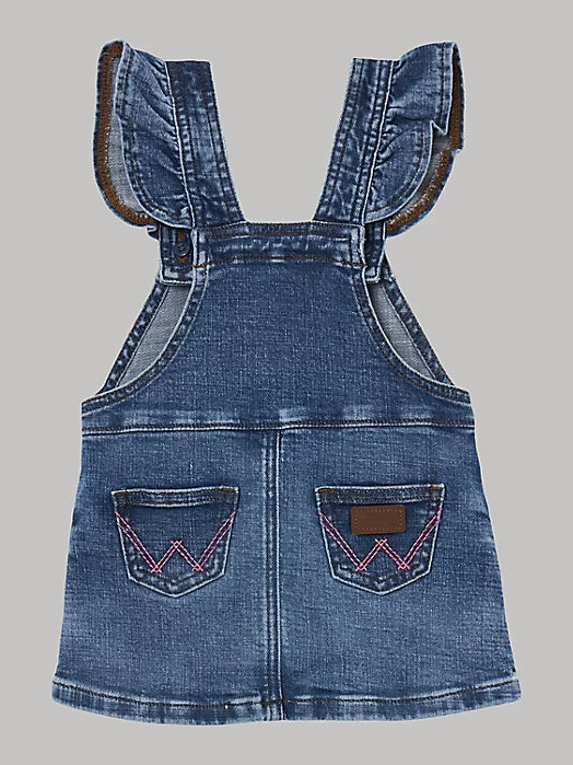 WRANGLER PHOEBE LITTLE GIRL'S RUFFLE SLEEVE DENIM SKIRTALL