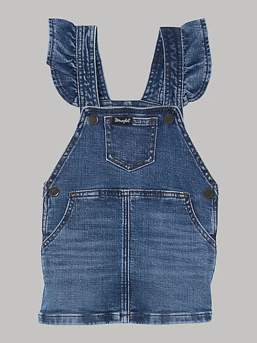 WRANGLER PHOEBE LITTLE GIRL'S RUFFLE SLEEVE DENIM SKIRTALL