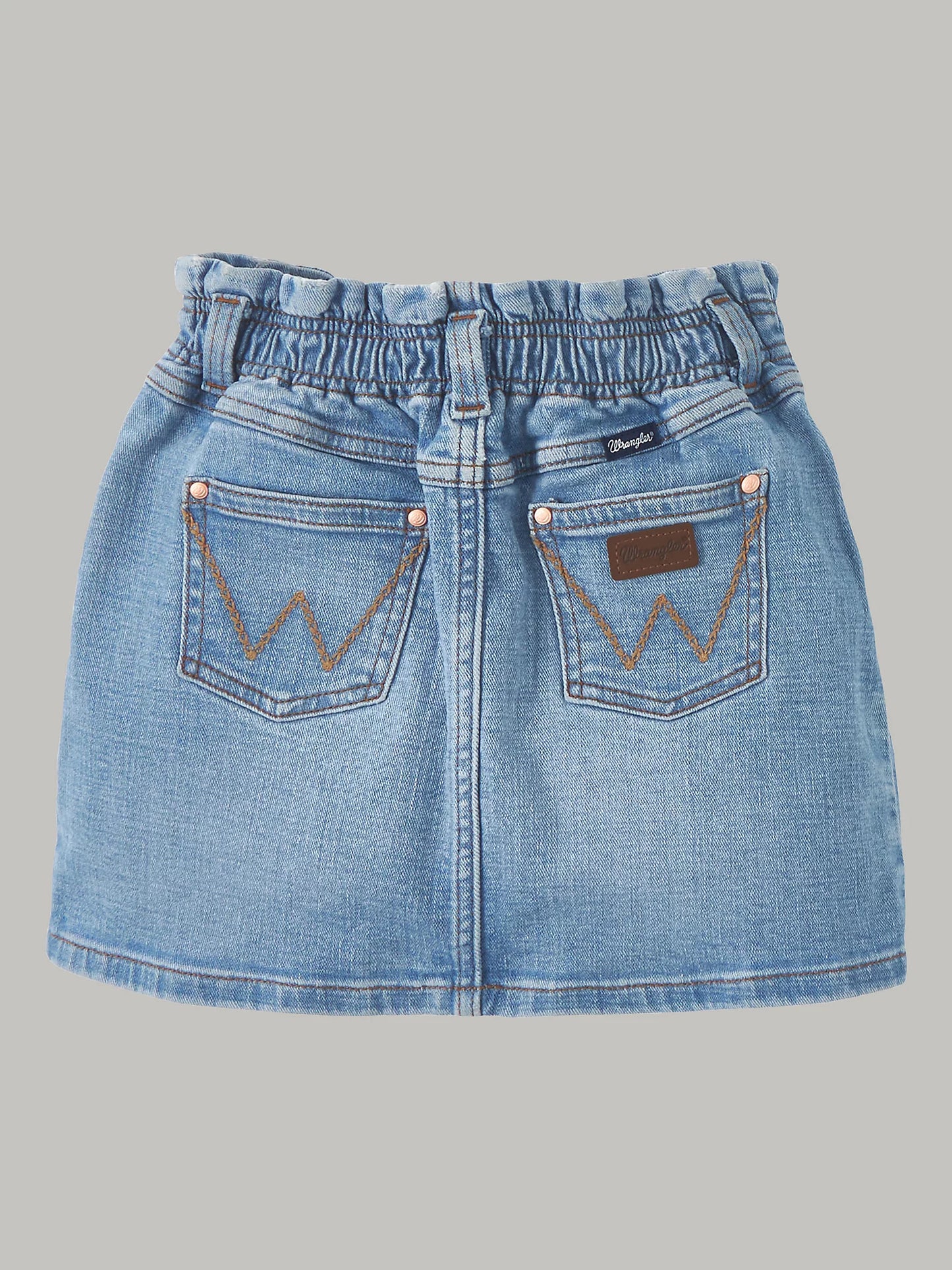 WRANGLER GIRL'S EMILY ELASTIC WAIST DENIM SKIRT
