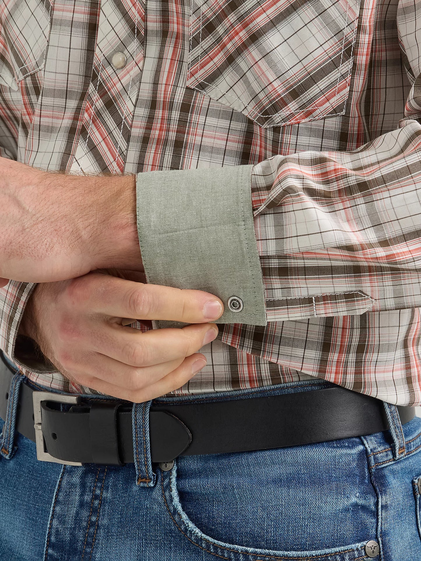 Wrangler 20X Competition Advanced Comfort Dusty Rose Long Sleeve Two Pocket Western Snap Shirt