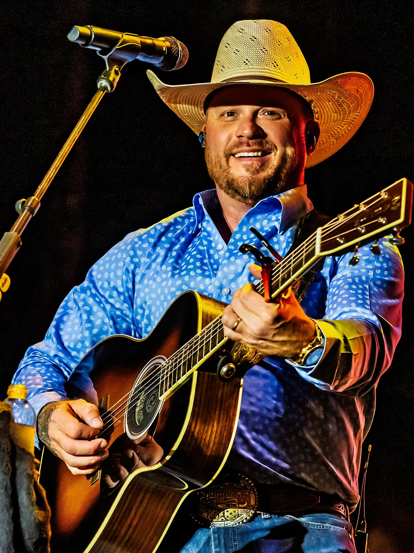 Wrangler X Cody Johnson Ink Blue Cell Button Down Shirt