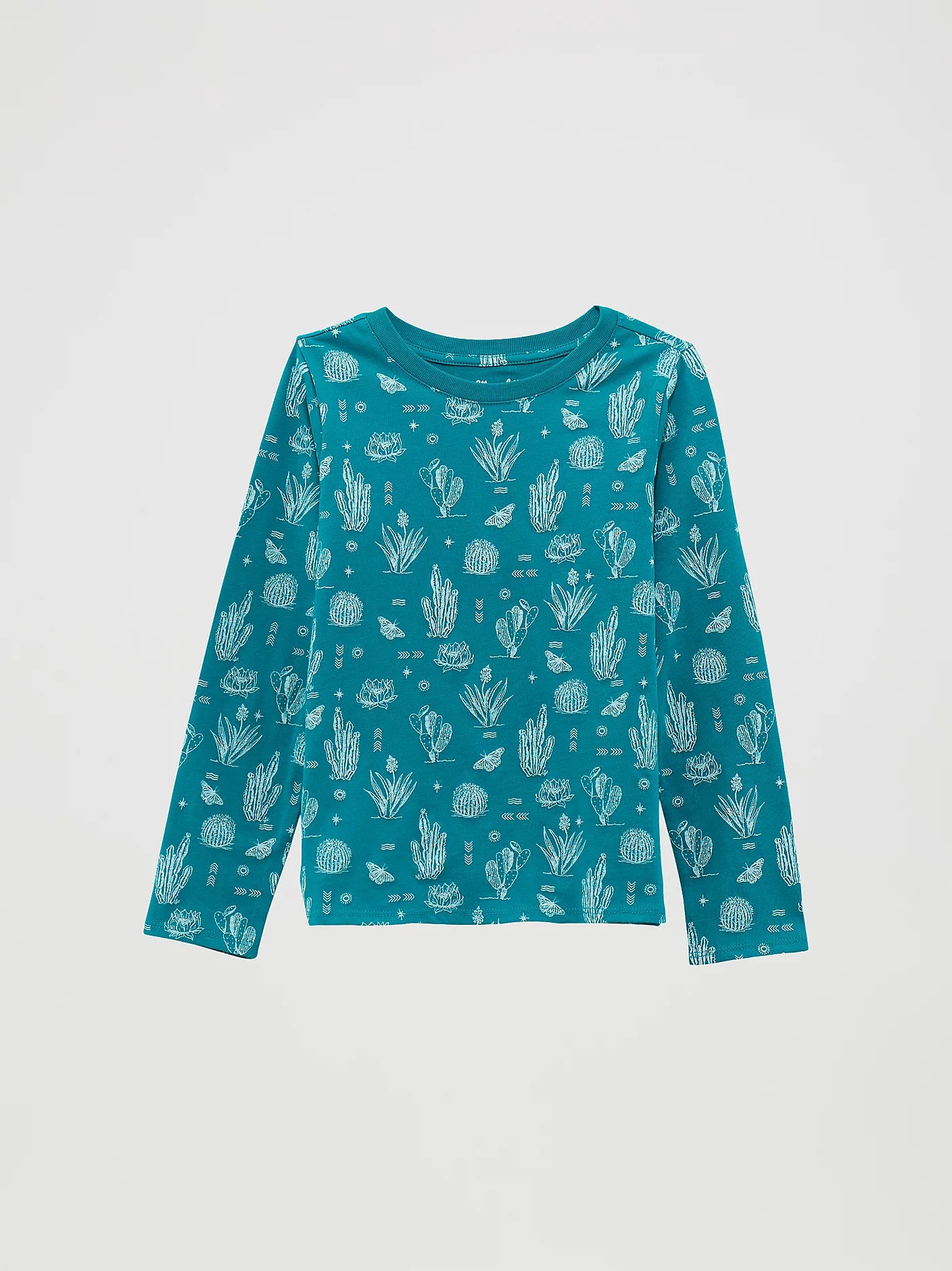Wrangler Turquoise Cactus Long Sleeve Shirt