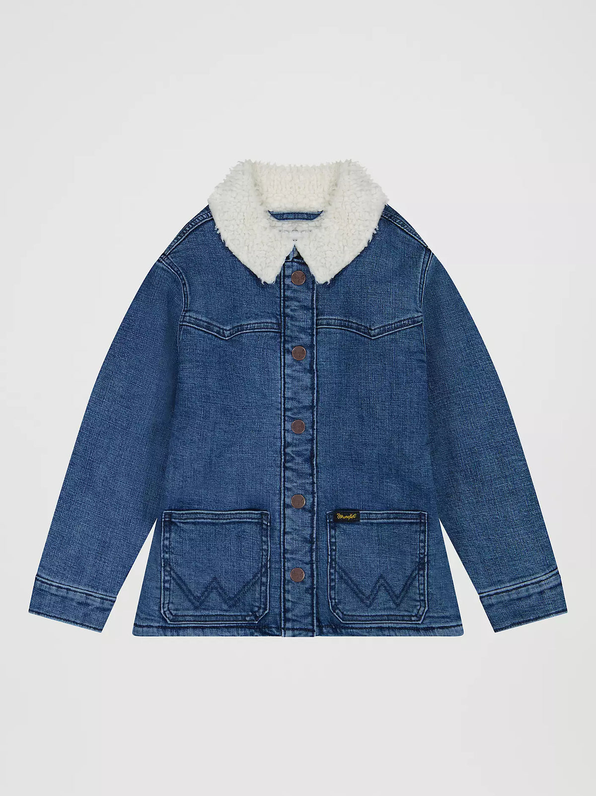 Girl's Sherpa-Lined Denim Barn Jacket