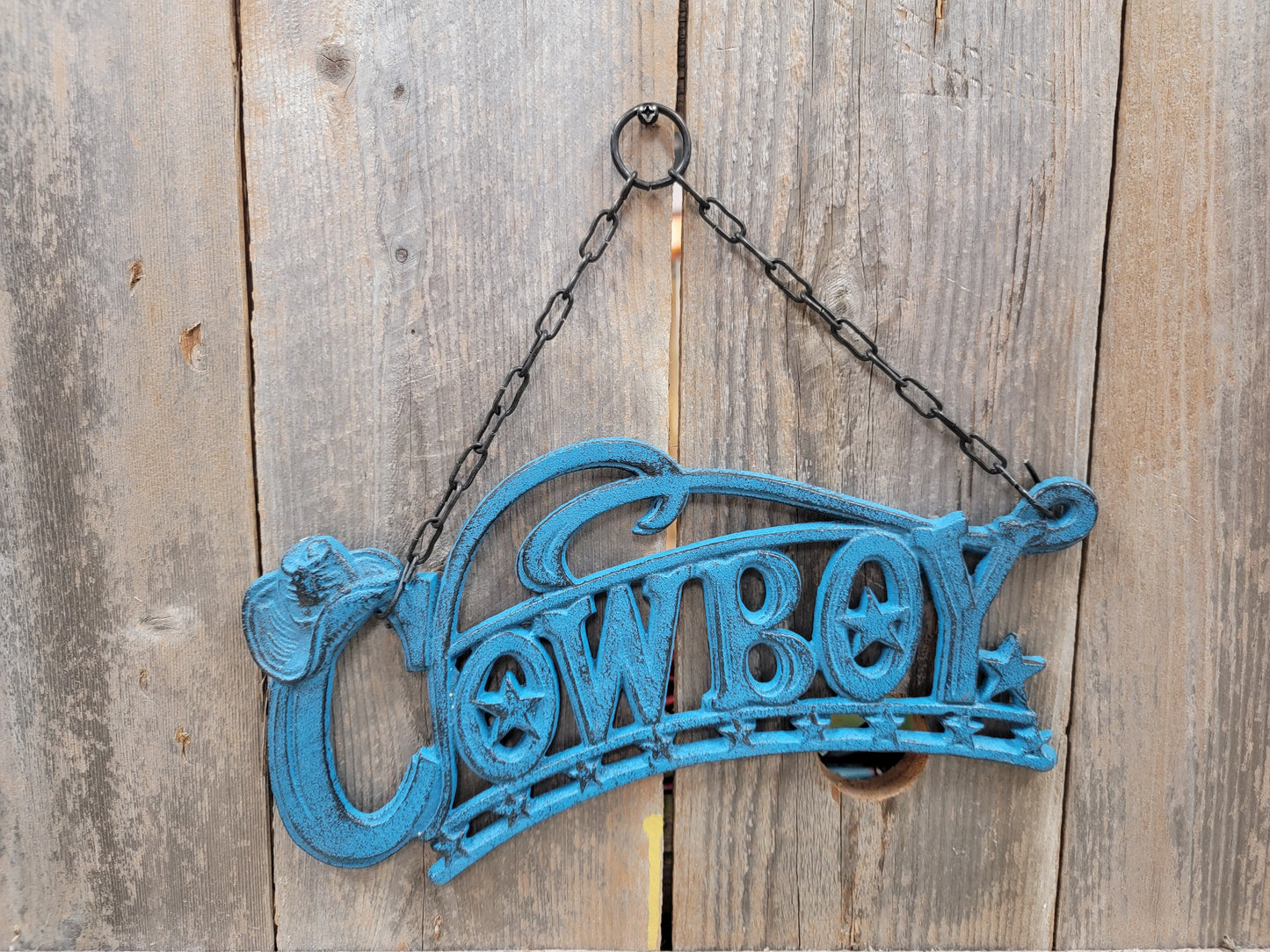 COWBOY WALL DECOR (CAST IRON)