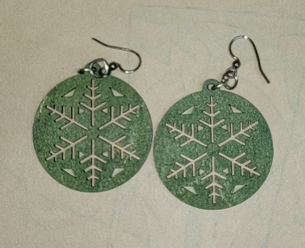 Green Snowflake Ornament