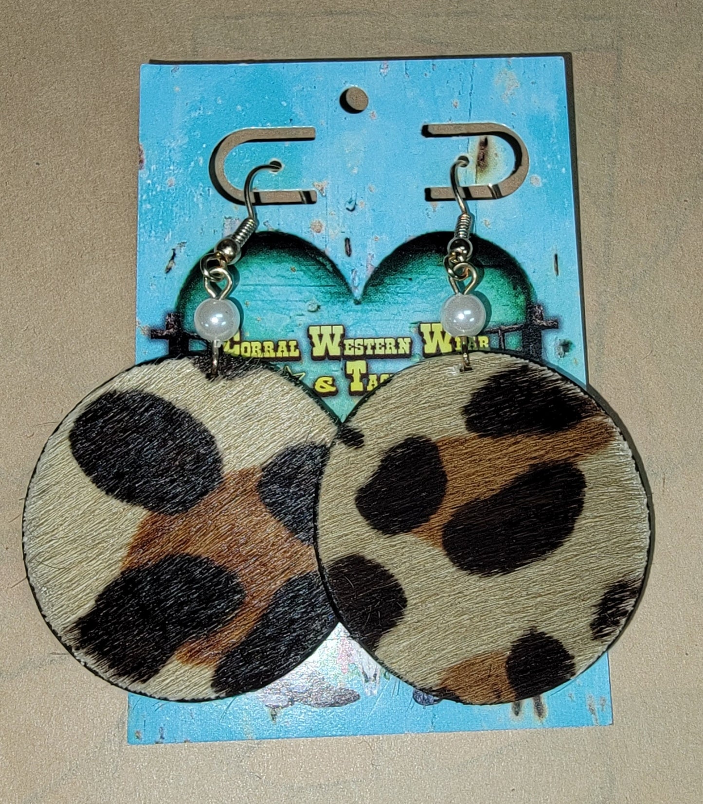 Leopard Pearl Earrings