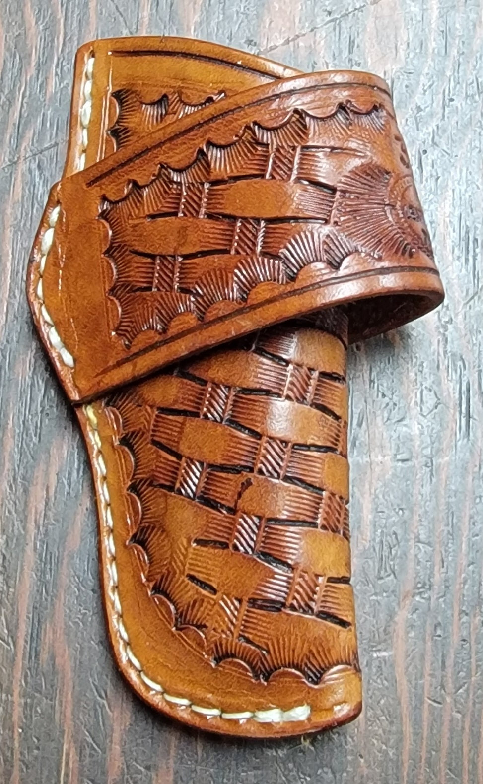 BASKET WEAVE KNIFE SHEATH