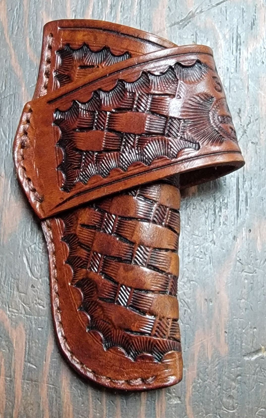 BASKET WEAVE KNIFE SHEATH