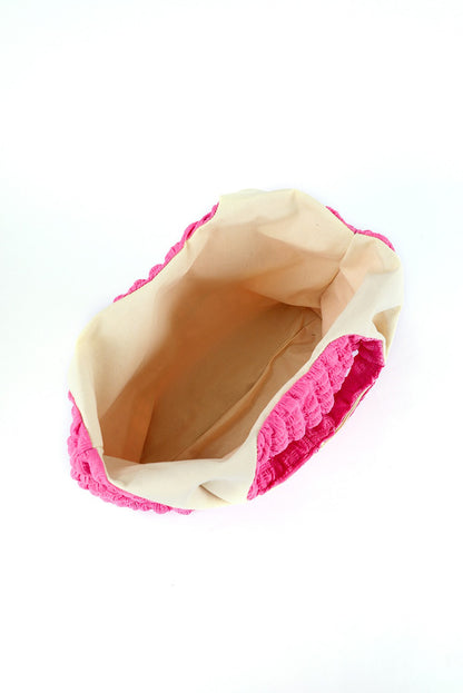 Pink Puffy Texture Bag