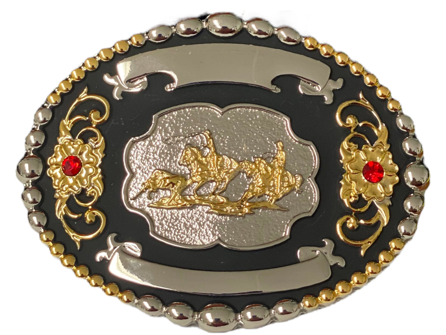 TEAM ROPER RIBBON BELT BUCKLE