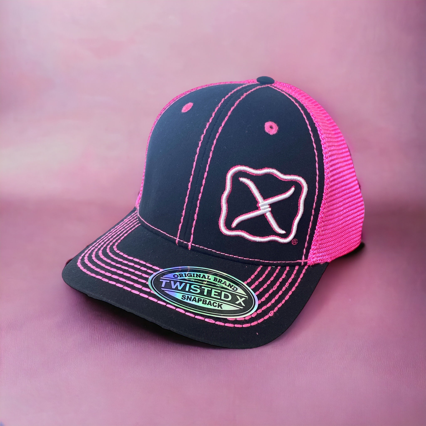 TWISTED X PINK SNAPBACK CAP