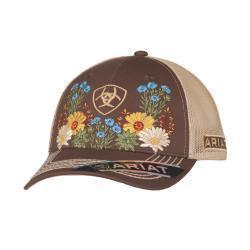 Ariat Brown Vintage Flower Cap