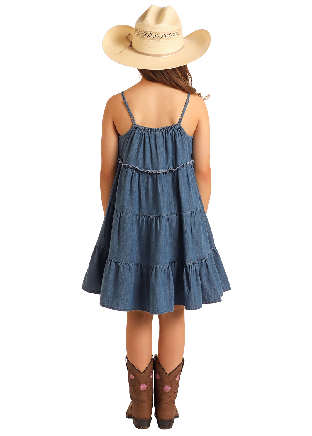 ROCK & ROLL SKY BLUE DENIM DRESS