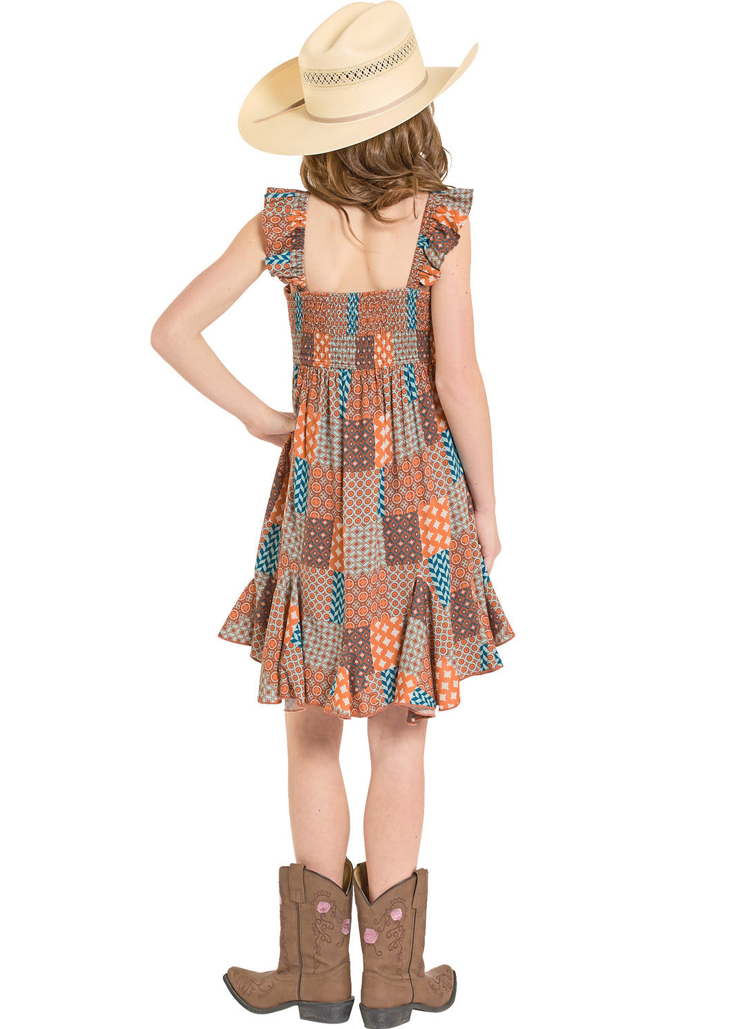 Rock & Roll Denim Girl's Patchwork Dress