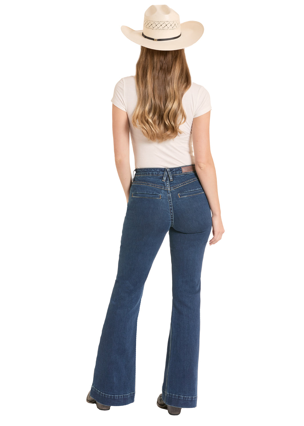 Rock & Roll Denim Welt Pocket High Rise Trouser