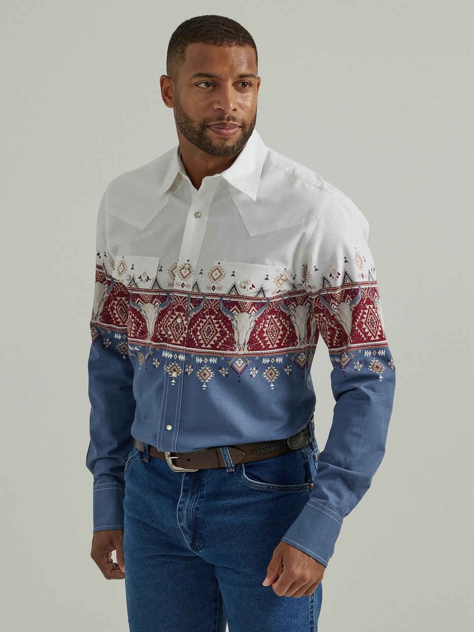 WRANGLER CHECOTAH CLASSIC PRINT MENS SHIRT
