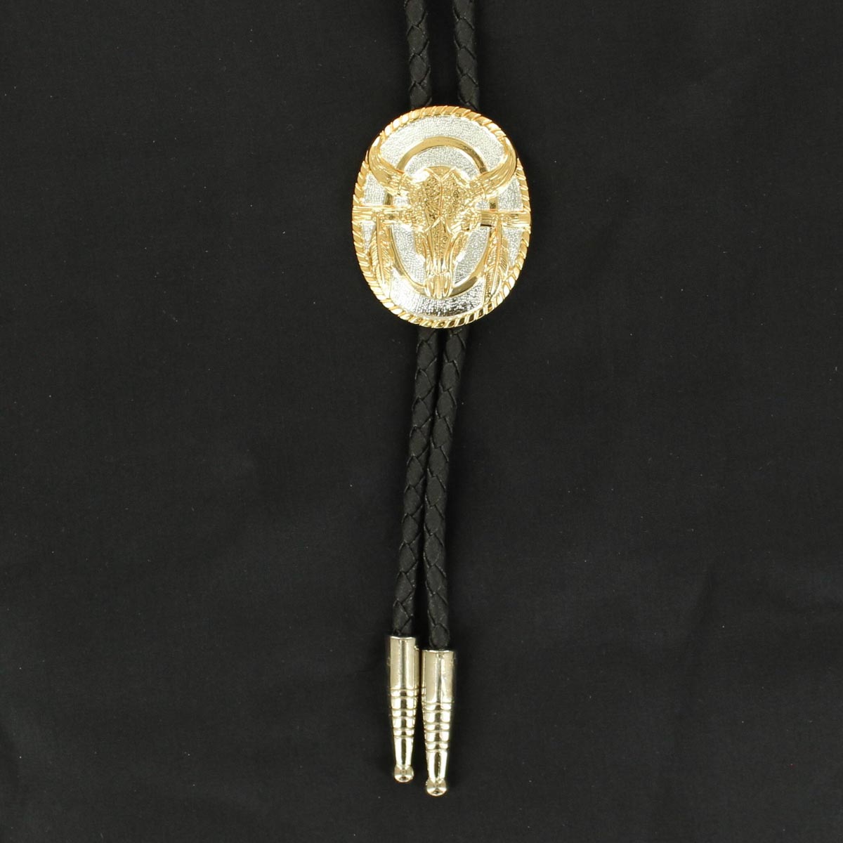 Double S Skull-Feather Bolo