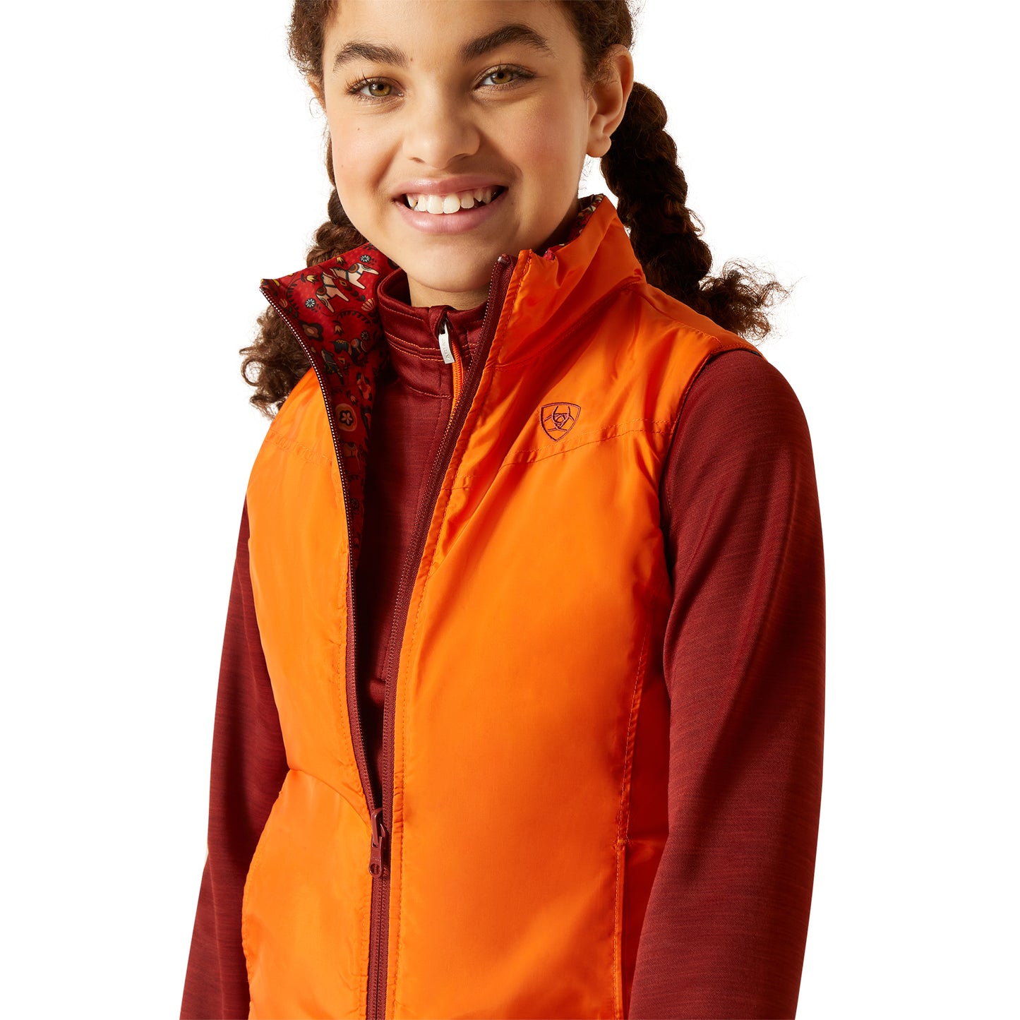 ARIAT BELLA REVERSIBLE DALA HORSE INSULATED VEST