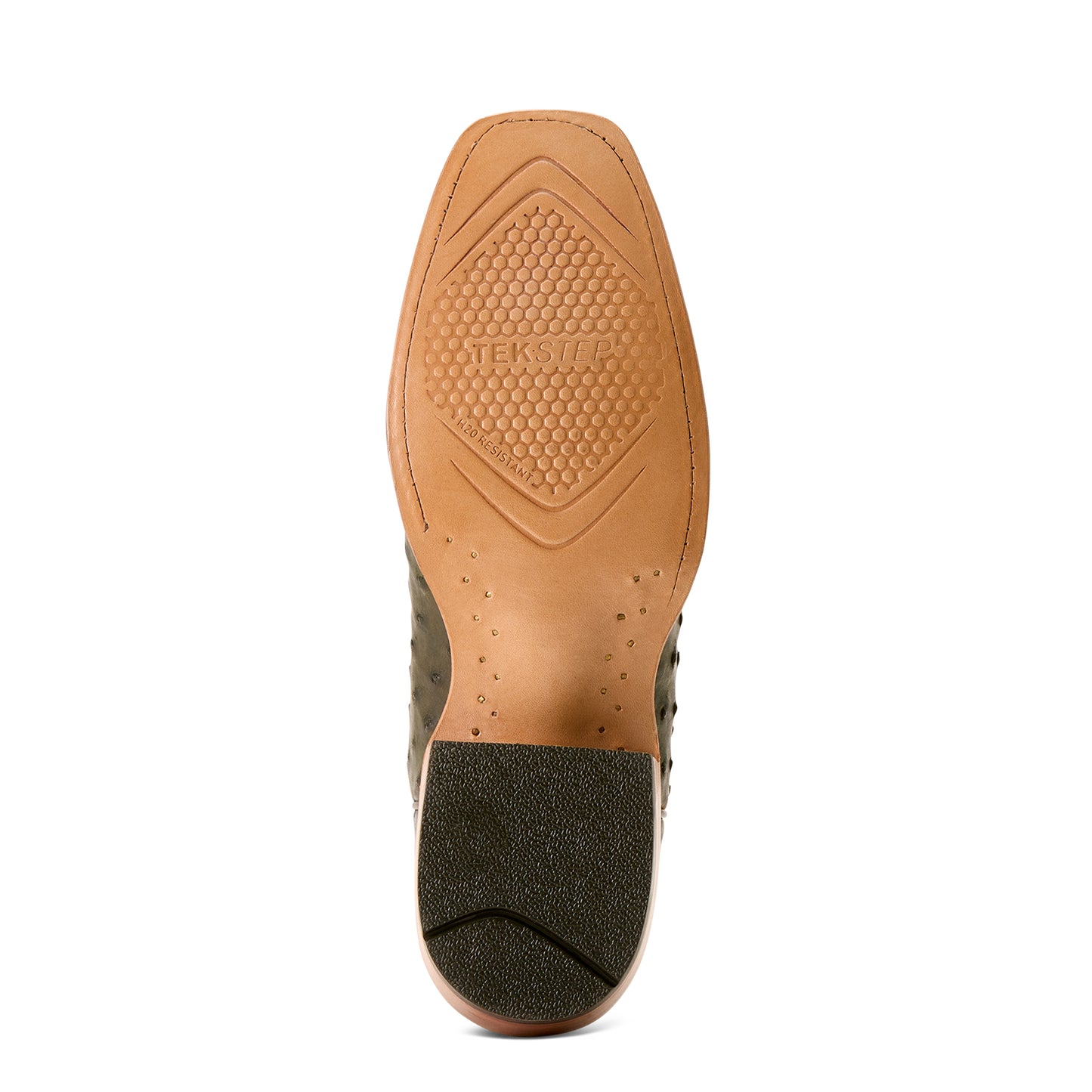 ARIAT OLIVE FULL QUILL OSTRICH FURTURITY RELENTLESS BUCKLES COWBOY BOOT