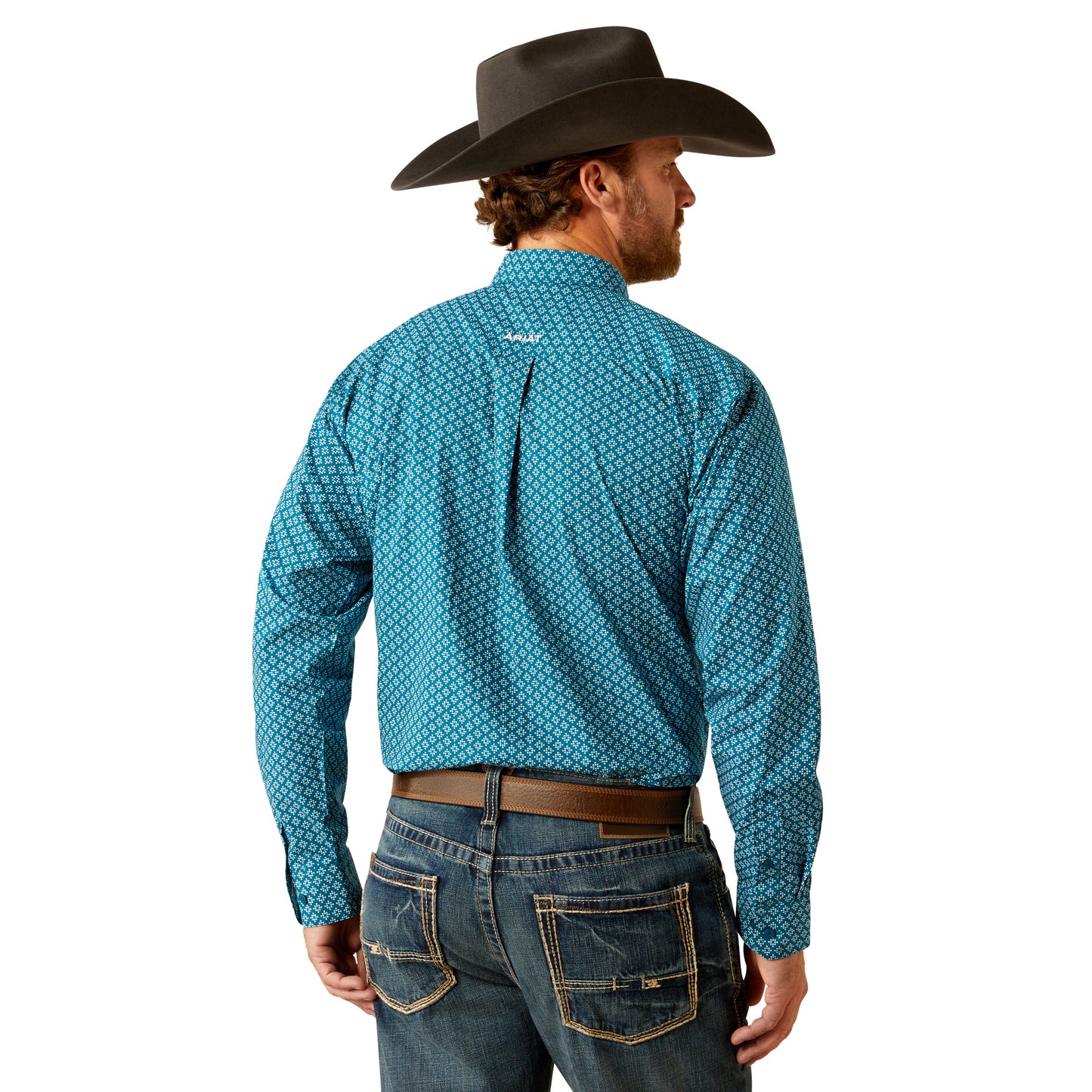 ARIAT PETEY DARK TEAL LONG SLEEVE SHIRT