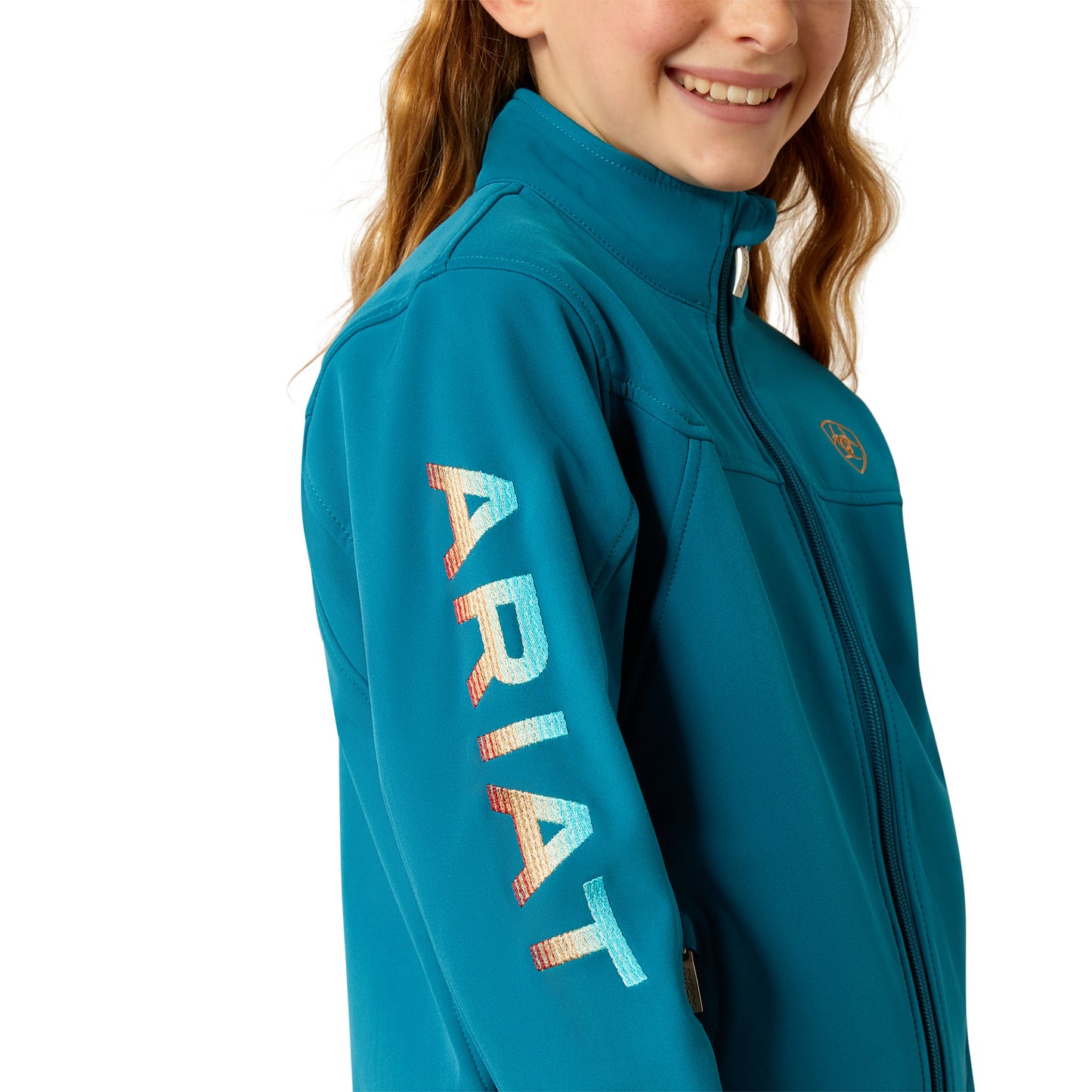 ARIAT NEW TEAM OCEAN DEPTHS|RETRO RANCH PRINT SOFTSHELL JACKET