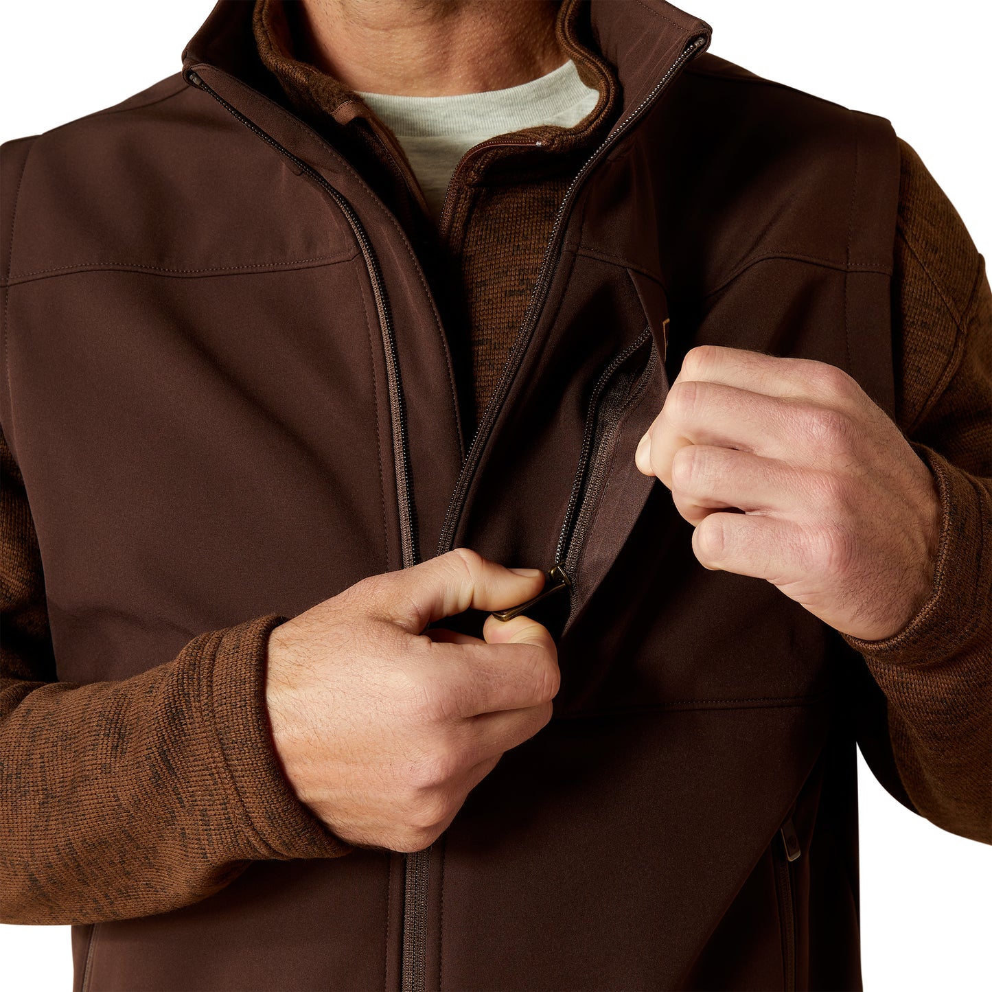 Ariat Coffee Bean Vernon Softshell Vest