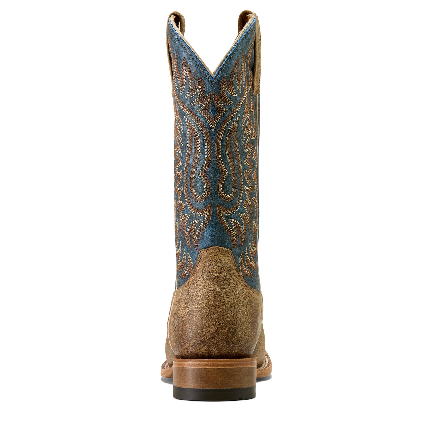 Ariat Earth Brown Bison Gold Point Wide Square Toe Cowboy Boot