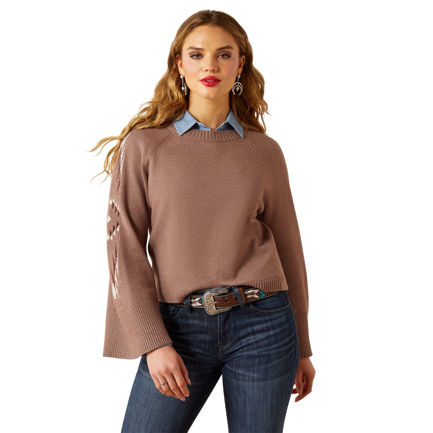 Ariat Toasted Coconut Melange Caravan Sweater