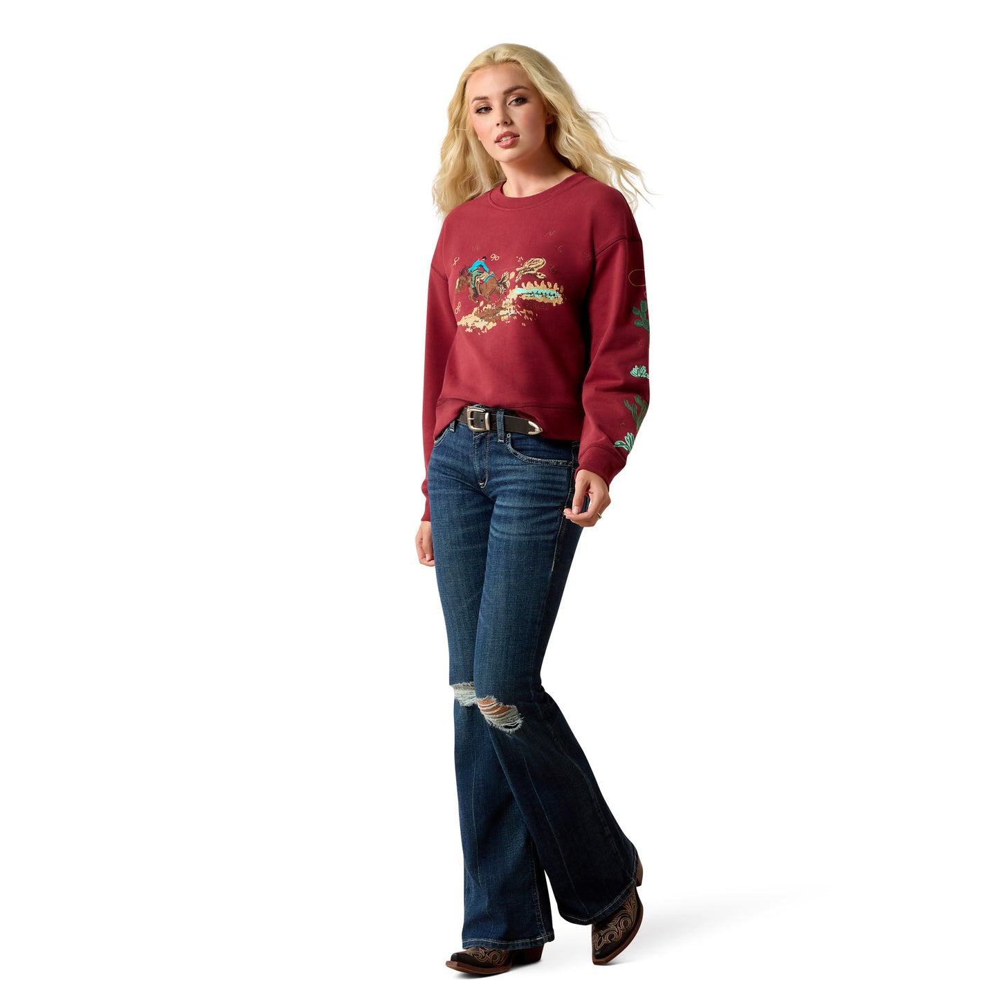 Ariat Riata Burnt Russet Sweatshirt