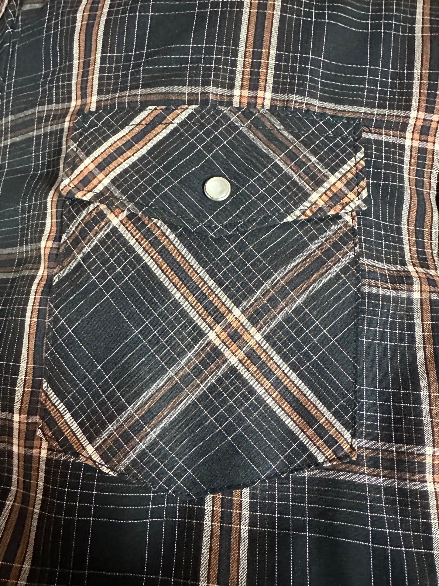 WRANGLER WASH N WEAR SNAP SHIRT
