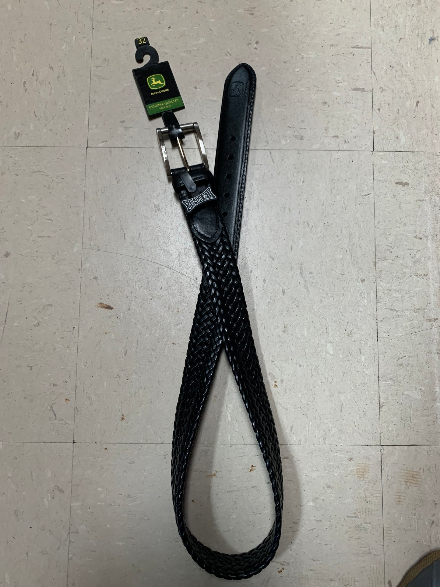 Gem-Dandy Black Braided Belt