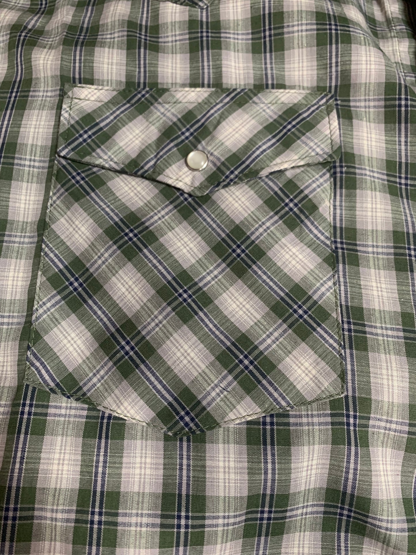WRANGLER WASH N WEAR SNAP SHIRT