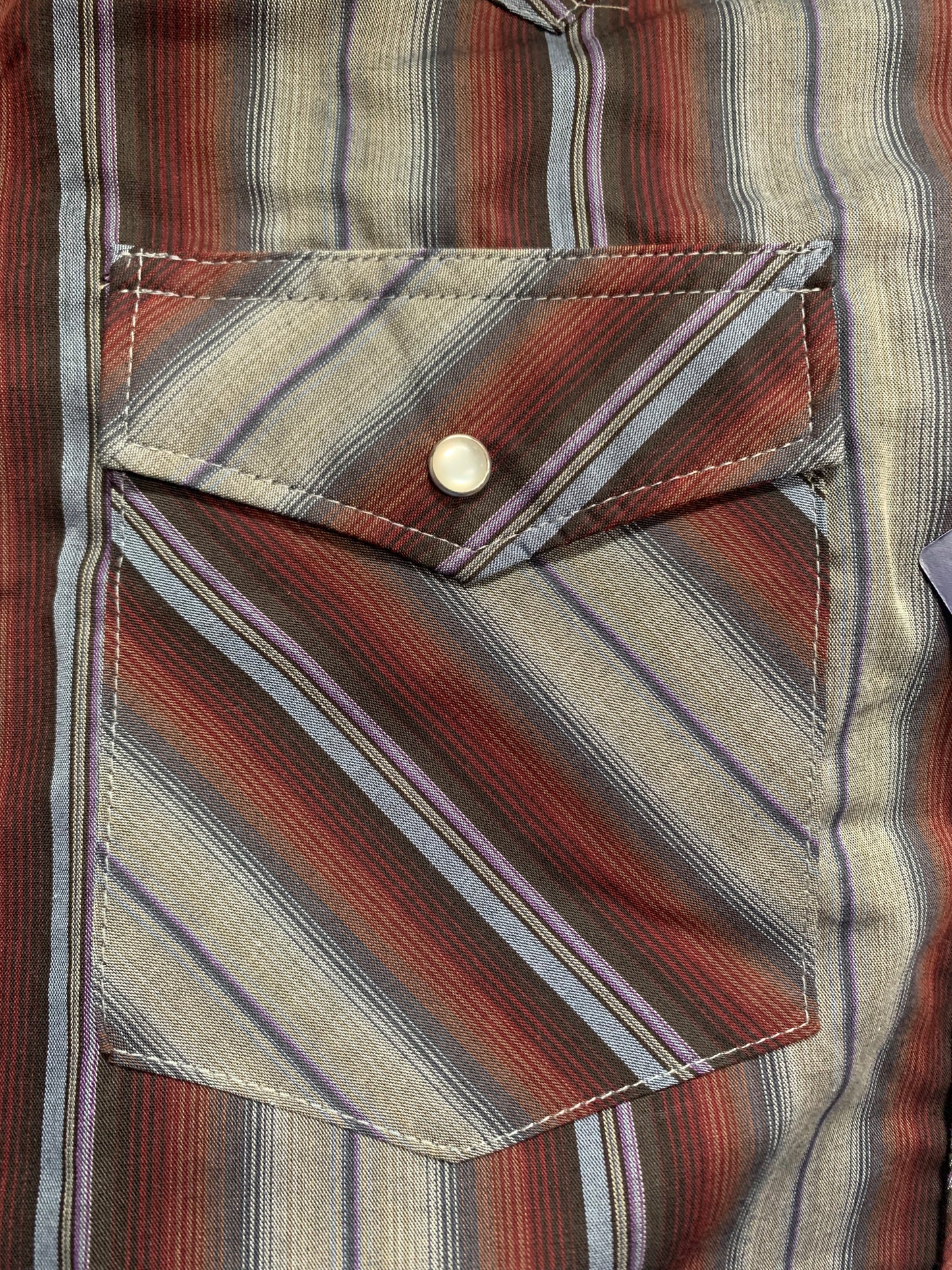 WRANGLER MEN'S WASH N WEAR SHORT SLEEVE BUTTON UP