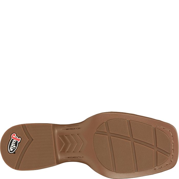 Justin Pickett 11" Griege Grey Western Boot