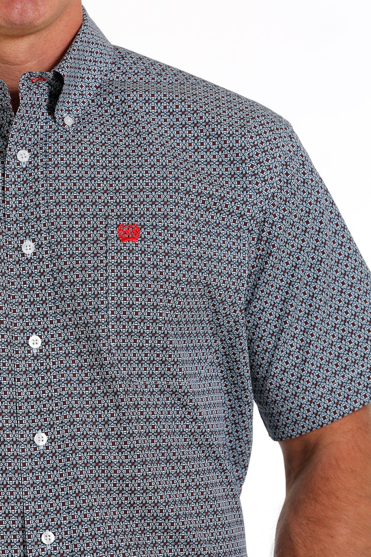 CINCH MENS PRINT SHORT SLEEVE