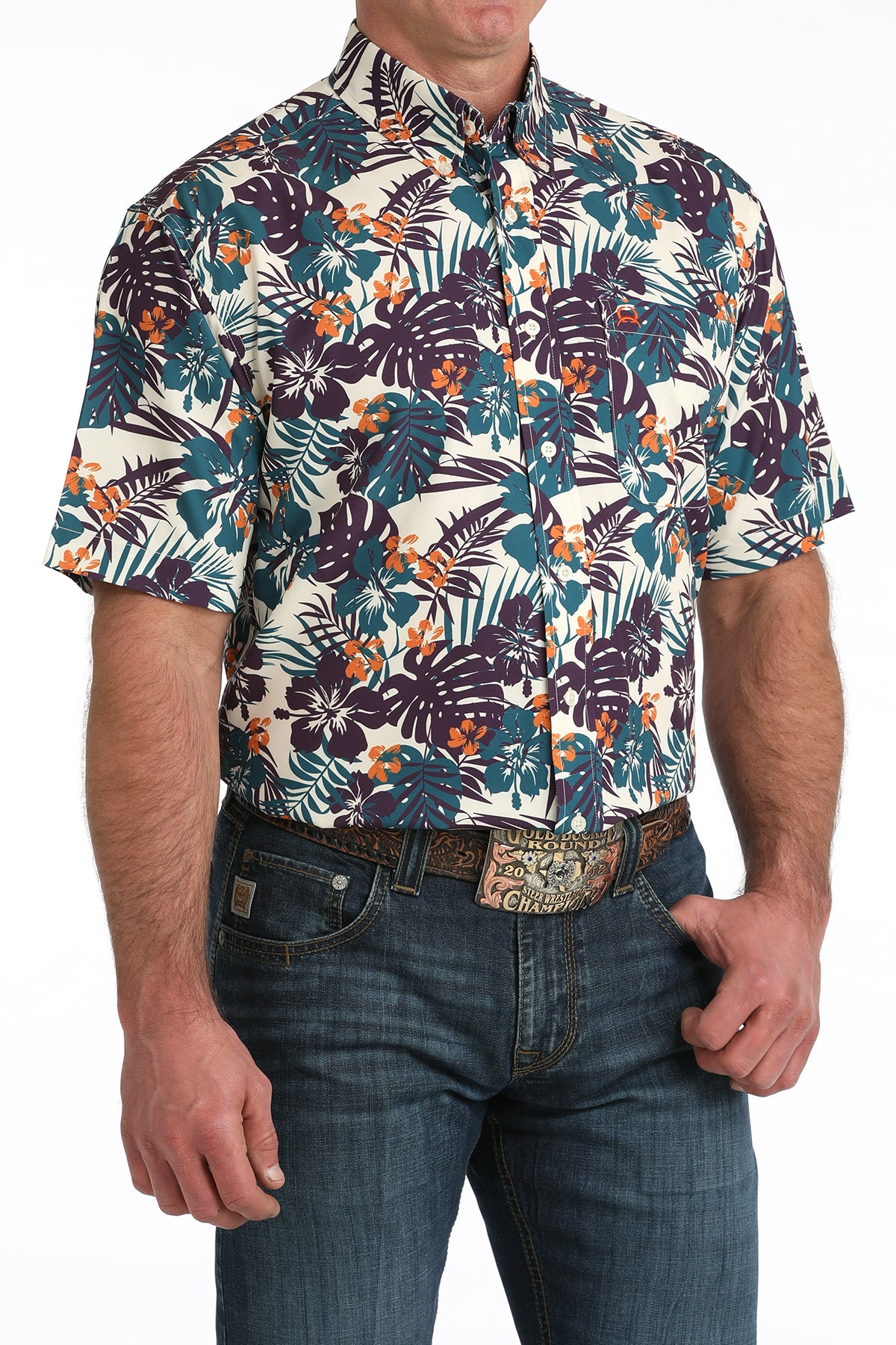 Cinch Men's Hawaiian ArenaFlex Short Sleeve Shirt