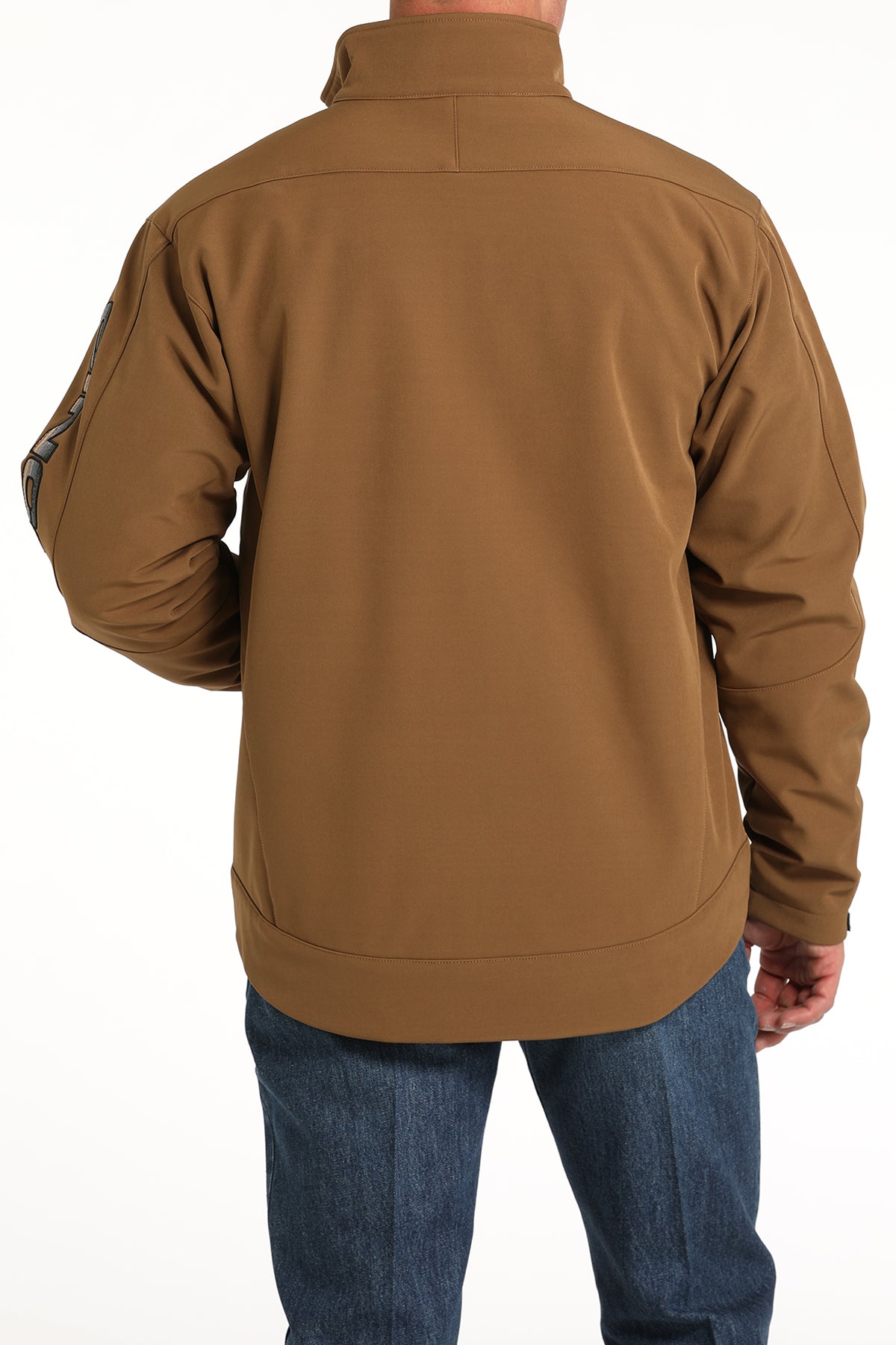 CINCH BROWN LOGO BONDED JACKET
