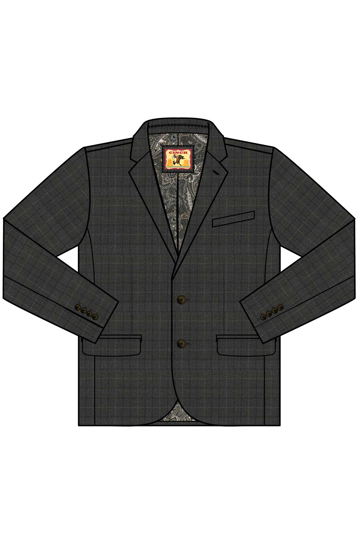 Cinch Charcoal Sport Coat