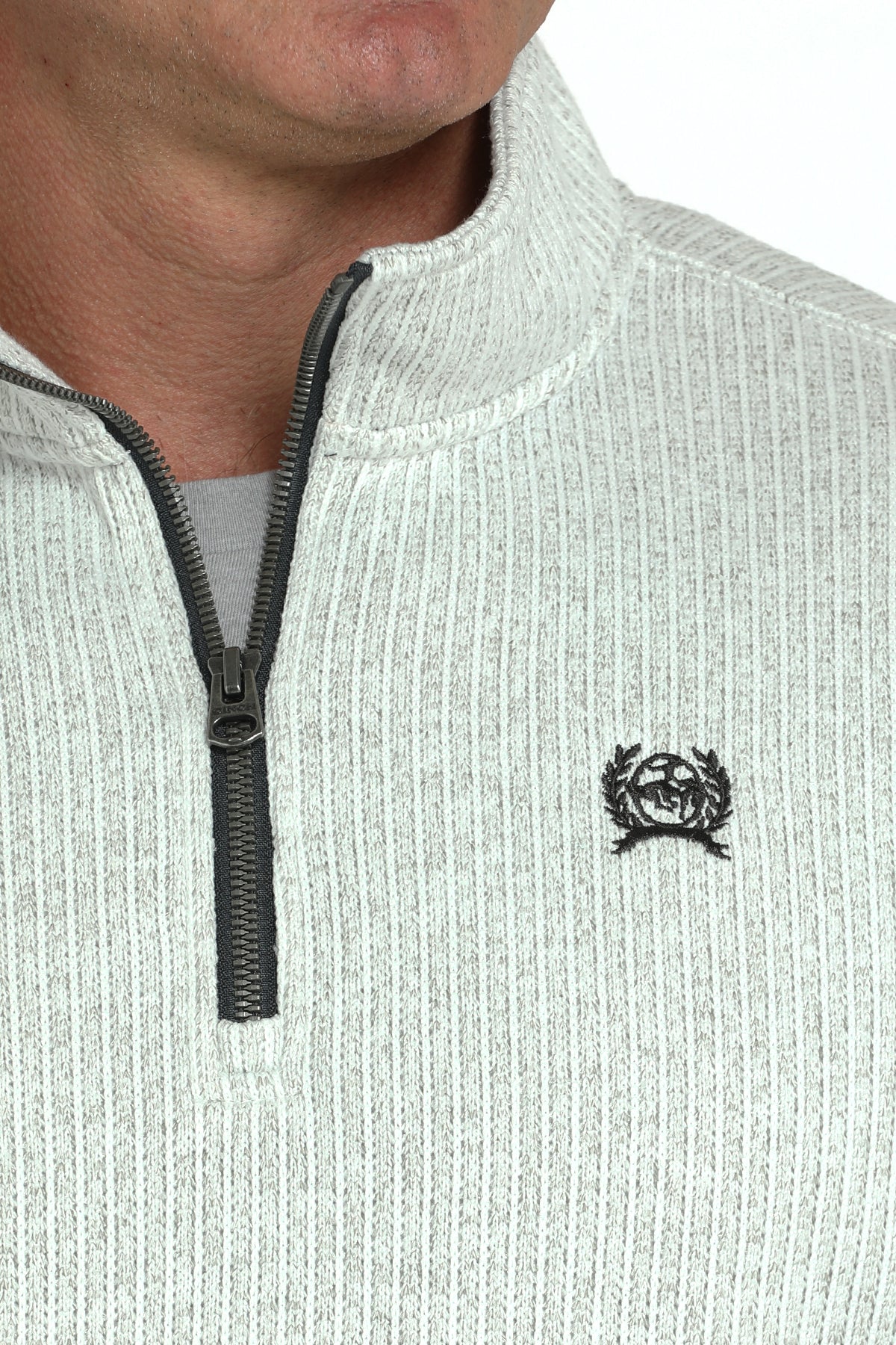 Cinch Men's Light Grey Pullover