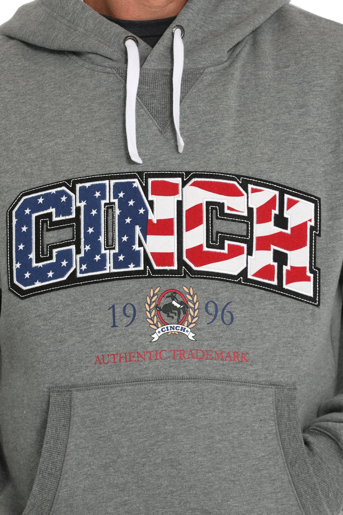 CINCH GRAY USA LOGO HOODIE