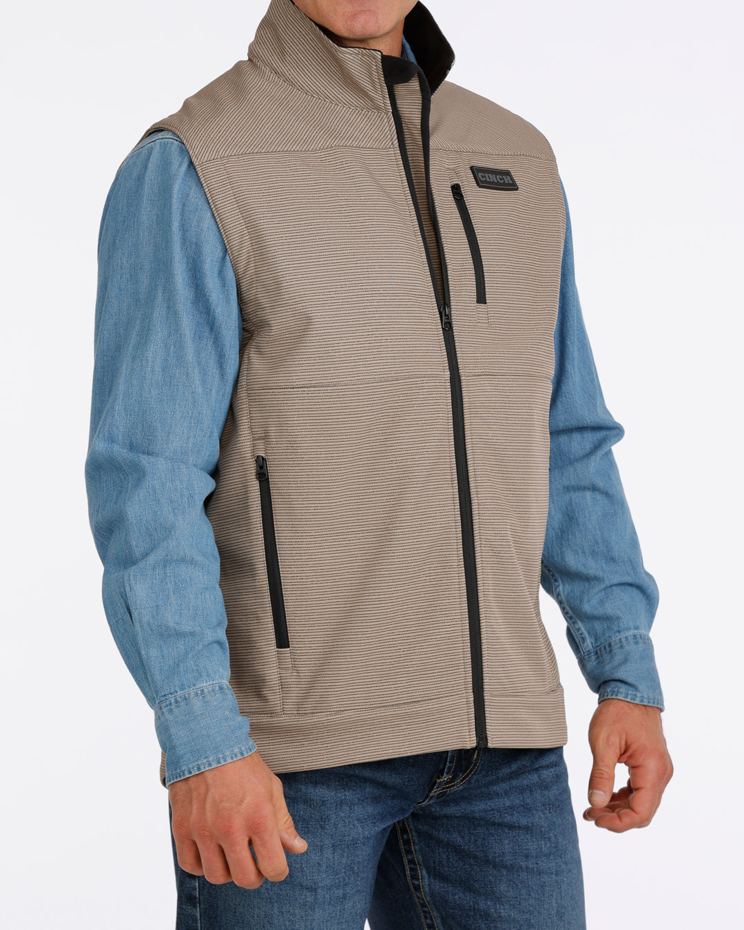 Cinch Men's Tan Conceal Carry Bonded Vest