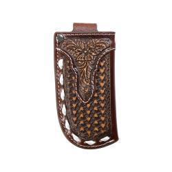 Brown Floral Buck Lace Knife Sheath