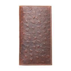Nocona Brown Ostrich Rodeo Wallet