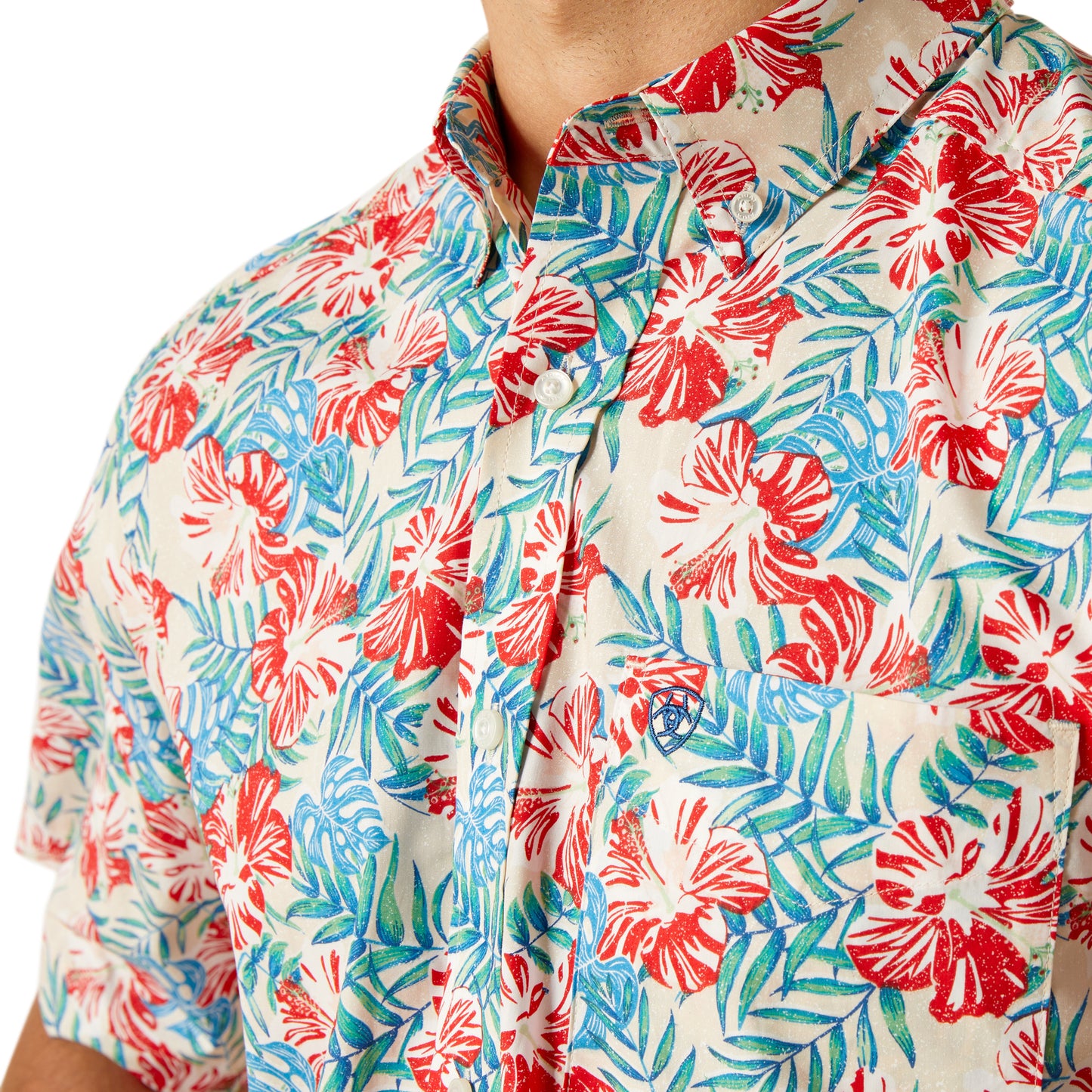 ARIAT BEACON RED DILLAN SHORT SLEEVE SHIRT