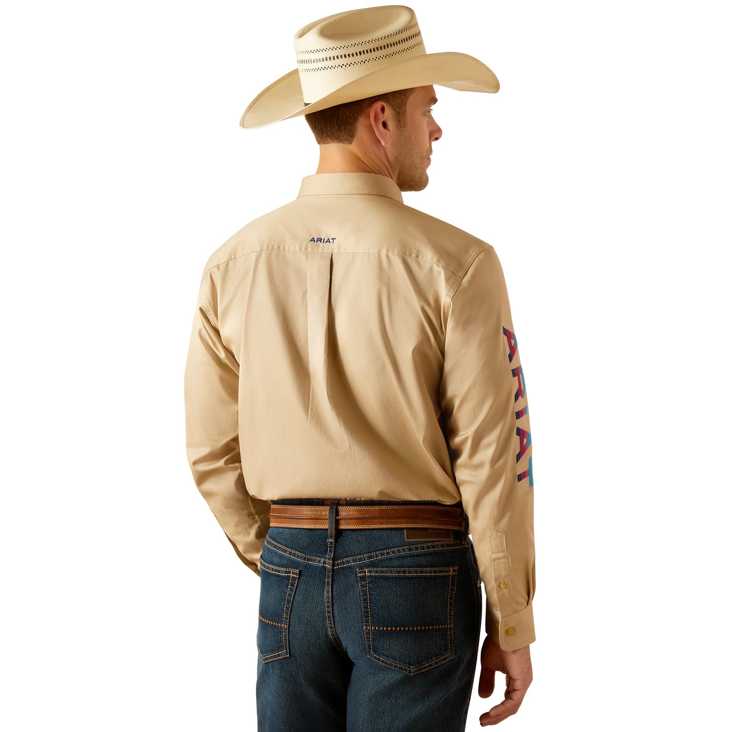 Ariat Khaki Team Logo Twill Classic Fit Shirt